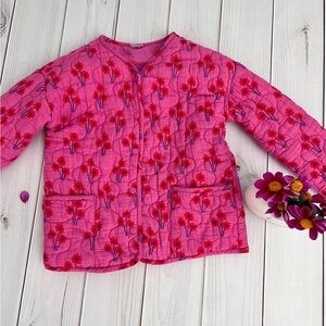 Hanna Andersson Cotton Quilt Jacket Size 12